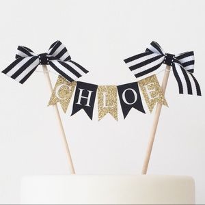 Kate Spade Inspired Cake Topper